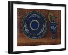 'Porcelain Ewer & Plateau', 1863-Robert Dudley-Framed Giclee Print