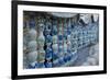 Porcelain House with chinaware cemented and glued onto the building, Tianjin, China-Keren Su-Framed Premium Photographic Print