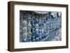 Porcelain House with chinaware cemented and glued onto the building, Tianjin, China-Keren Su-Framed Photographic Print