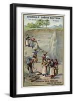 Porcelain Manufacturing. Kaolin Quarry-null-Framed Premium Giclee Print