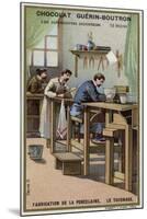 Porcelain Manufacturing. Turning-null-Mounted Giclee Print
