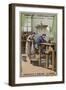 Porcelain Manufacturing. Turning-null-Framed Giclee Print