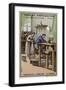 Porcelain Manufacturing. Turning-null-Framed Giclee Print