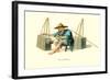 Porcelain Mender-George Henry Malon-Framed Art Print