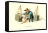 Porcelain Mender-George Henry Malon-Framed Stretched Canvas