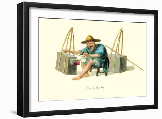 Porcelain Mender-George Henry Malon-Framed Art Print