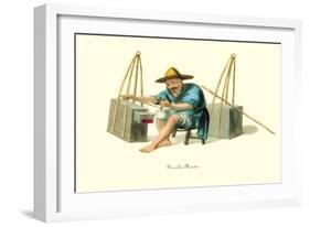 Porcelain Mender-George Henry Malon-Framed Art Print