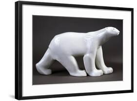 Porcelain Polar Bear, 1922-Francois Stiemart and Pierre Gobert-Framed Giclee Print