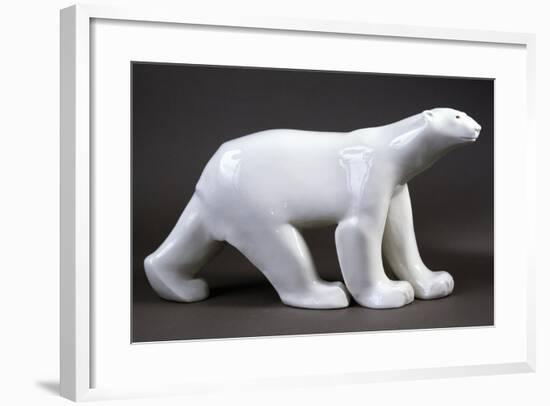 Porcelain Polar Bear, 1922-Francois Stiemart and Pierre Gobert-Framed Giclee Print