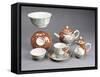 Porcelain Tea and Coffee Service with Amorous Scene-null-Framed Stretched Canvas