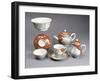 Porcelain Tea and Coffee Service with Amorous Scene-null-Framed Giclee Print