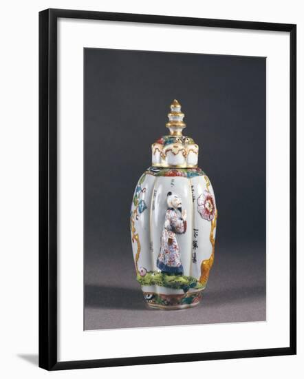 Porcelain Tea Caddy-null-Framed Giclee Print