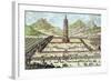 Porcelain Tower of Nanking, Plate 12, Entwurf Einer Historischen Architektur, Engraved Delsenbach-Johann Bernhard Fischer Von Erlach-Framed Giclee Print