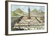 Porcelain Tower of Nanking, Plate 12, Entwurf Einer Historischen Architektur, Engraved Delsenbach-Johann Bernhard Fischer Von Erlach-Framed Giclee Print