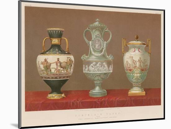Porcelain Vases from the Imperial Manufactory, Sevres-null-Mounted Giclee Print
