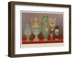 Porcelain Vases from the Imperial Manufactory, Sevres-null-Framed Giclee Print