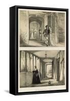 Porch and Corridor, Ockwells, Berks-Joseph Nash-Framed Stretched Canvas