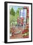 Porch Chair with Cat Home-Melinda Hipsher-Framed Giclee Print