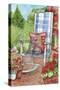 Porch Chair with Cat Home-Melinda Hipsher-Stretched Canvas