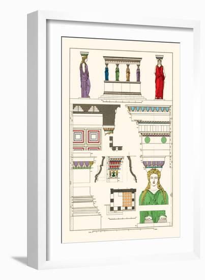 Porch of Caryatids, Polychrome-J. Buhlmann-Framed Art Print