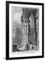 Porch of Regensburg (Ratisbo) Cathedral, Germany, 19th Century-J Lewis-Framed Giclee Print