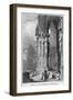 Porch of Regensburg (Ratisbo) Cathedral, Germany, 19th Century-J Lewis-Framed Premium Giclee Print