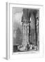 Porch of Regensburg (Ratisbo) Cathedral, Germany, 19th Century-J Lewis-Framed Giclee Print