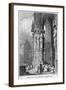 Porch of Regensburg (Ratisbo) Cathedral, Germany, 19th Century-J Lewis-Framed Giclee Print