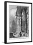 Porch of Regensburg (Ratisbo) Cathedral, Germany, 19th Century-J Lewis-Framed Giclee Print