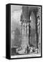 Porch of Regensburg (Ratisbo) Cathedral, Germany, 19th Century-J Lewis-Framed Stretched Canvas