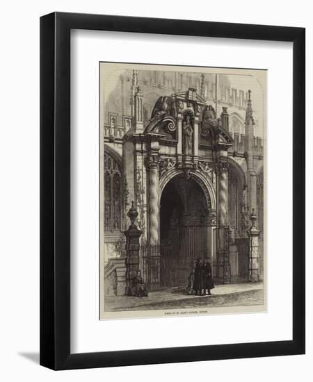 Porch of St Mary's Church, Oxford-null-Framed Premium Giclee Print