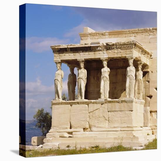 Porch of the Caryatids with Figures of the Six Maidens, Erechtheion, Acropolis, Athens, Greece-Roy Rainford-Stretched Canvas