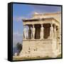 Porch of the Caryatids with Figures of the Six Maidens, Erechtheion, Acropolis, Athens, Greece-Roy Rainford-Framed Stretched Canvas