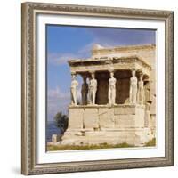 Porch of the Caryatids with Figures of the Six Maidens, Erechtheion, Acropolis, Athens, Greece-Roy Rainford-Framed Photographic Print