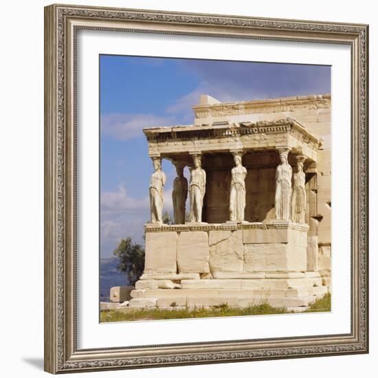 Porch of the Caryatids with Figures of the Six Maidens, Erechtheion, Acropolis, Athens, Greece-Roy Rainford-Framed Photographic Print