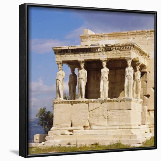 Porch of the Caryatids with Figures of the Six Maidens, Erechtheion, Acropolis, Athens, Greece-Roy Rainford-Framed Photographic Print