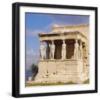 Porch of the Caryatids with Figures of the Six Maidens, Erechtheion, Acropolis, Athens, Greece-Roy Rainford-Framed Photographic Print