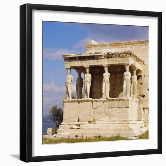 Porch of the Caryatids with Figures of the Six Maidens, Erechtheion, Acropolis, Athens, Greece-Roy Rainford-Framed Photographic Print