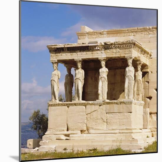 Porch of the Caryatids with Figures of the Six Maidens, Erechtheion, Acropolis, Athens, Greece-Roy Rainford-Mounted Photographic Print