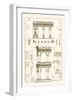 Porch of the Cathedral of Spoleto and Arcade from Palazzo Farnese-J. Buhlmann-Framed Art Print