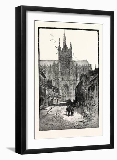 Porch of the Golden Virgin: Amiens Cathedral-null-Framed Giclee Print