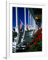 Porch of the Grand Hotel, Mackinac Island, Michigan, USA-null-Framed Photographic Print