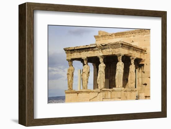 Porch of the Maidens (Caryatids), Erechtheion, Acropolis, UNESCO World Heritage Site, Athens-Eleanor Scriven-Framed Photographic Print