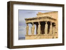 Porch of the Maidens (Caryatids), Erechtheion, Acropolis, UNESCO World Heritage Site, Athens-Eleanor Scriven-Framed Photographic Print