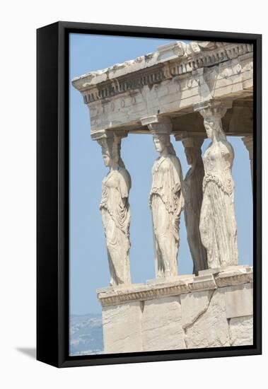 Porch of the Maidens, Erechtheion, Acropolis, Athens, Greece, Europe-Jim Engelbrecht-Framed Stretched Canvas