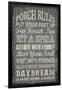 Porch Rules-Erin Clark-Framed Giclee Print