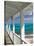 Porch View of the Atlantic Ocean, Loyalist Cays, Abacos, Bahamas-Walter Bibikow-Stretched Canvas