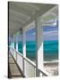 Porch View of the Atlantic Ocean, Loyalist Cays, Abacos, Bahamas-Walter Bibikow-Stretched Canvas