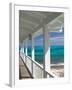 Porch View of the Atlantic Ocean, Loyalist Cays, Abacos, Bahamas-Walter Bibikow-Framed Premium Photographic Print