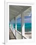 Porch View of the Atlantic Ocean, Loyalist Cays, Abacos, Bahamas-Walter Bibikow-Framed Photographic Print